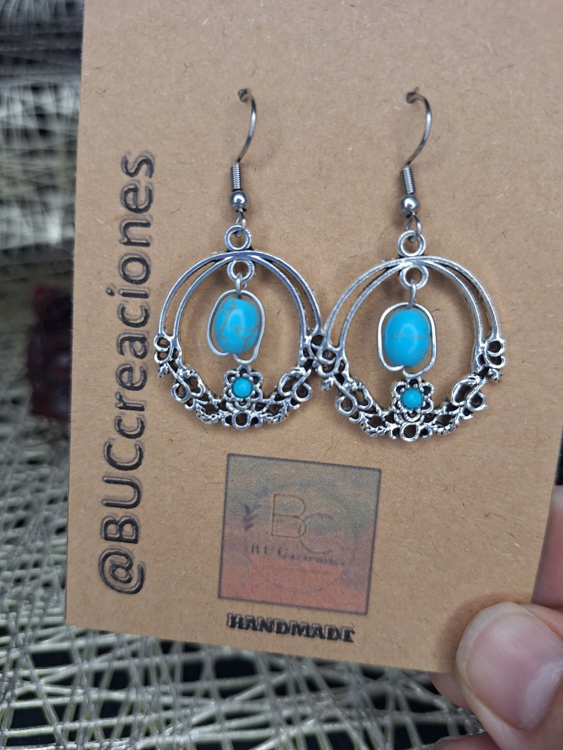 Circulo turquesa y plata - 2