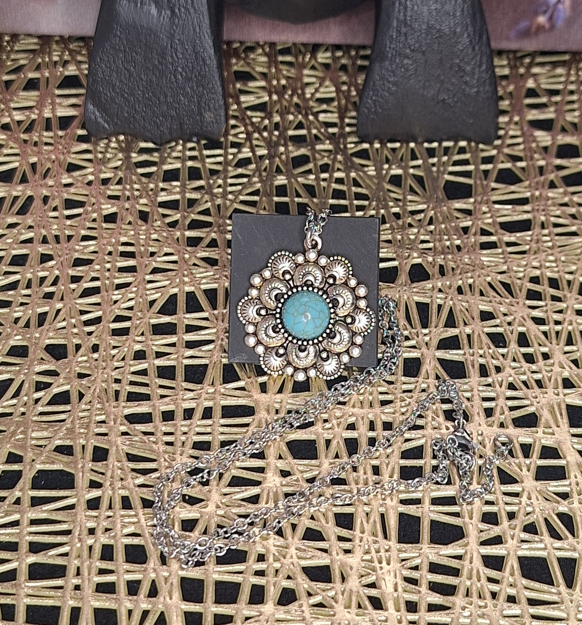 Rosetón turquesa - 2