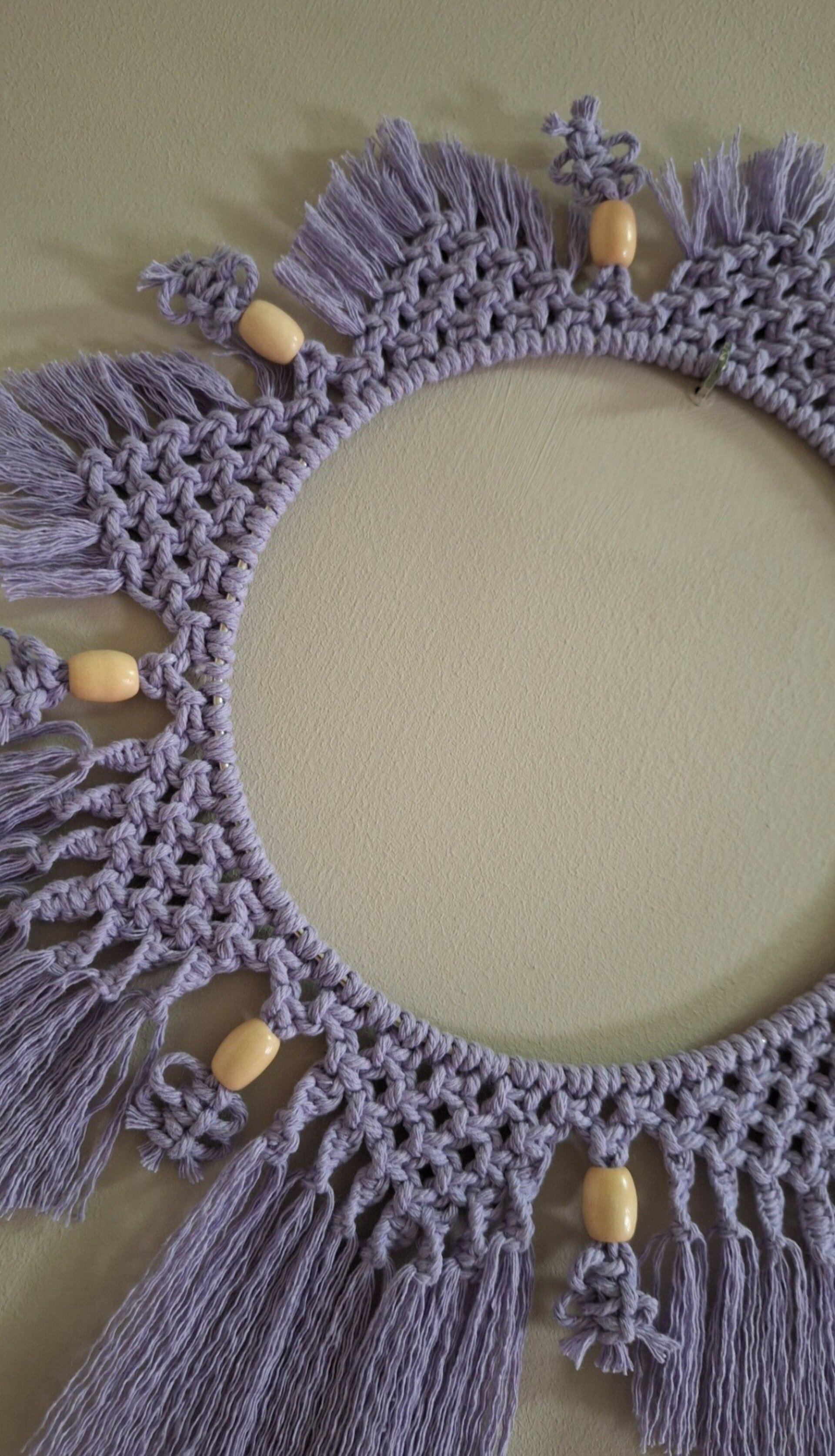 Mandala en macramé - 5