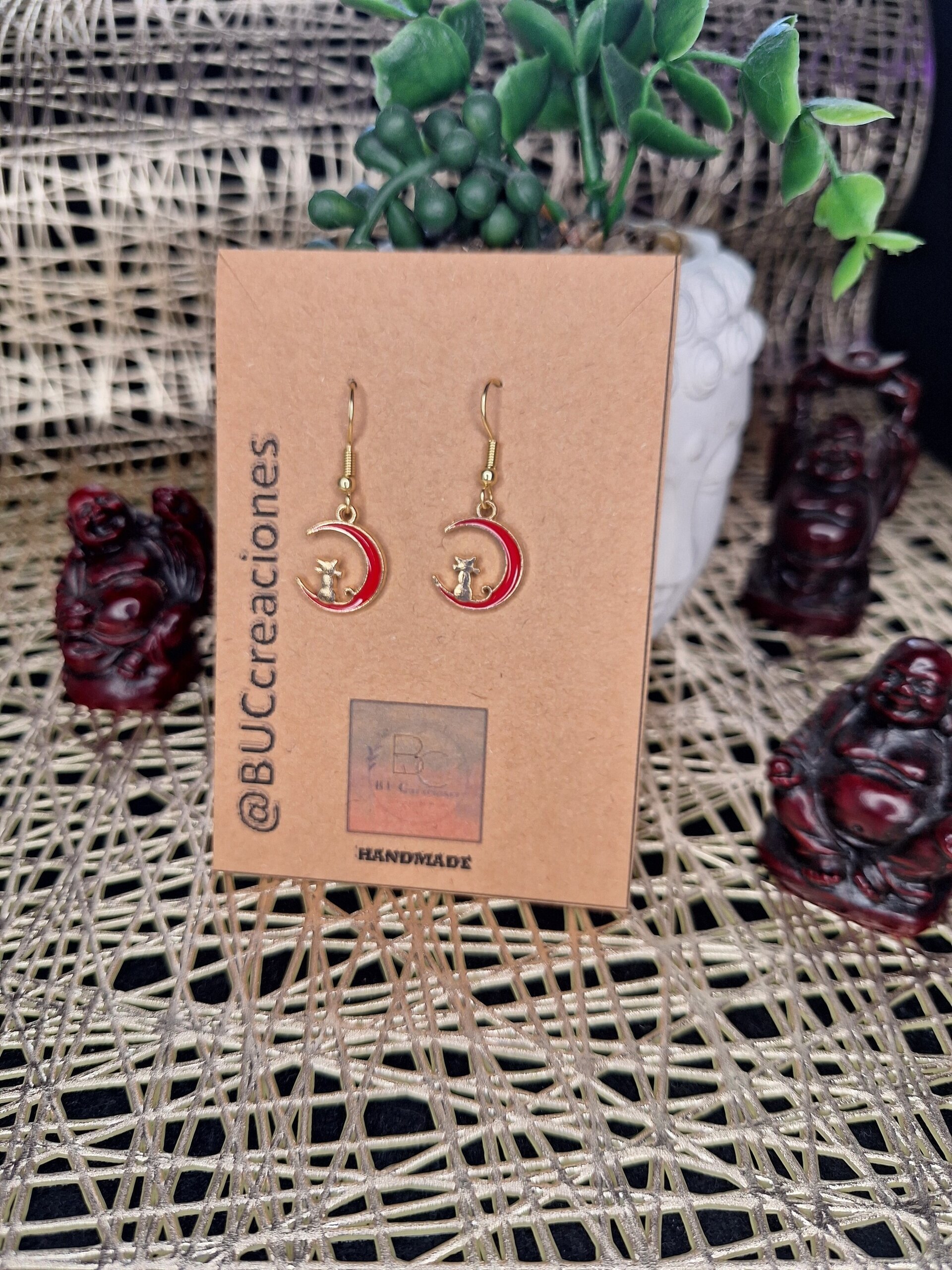 Cat in the moon rojo - 1