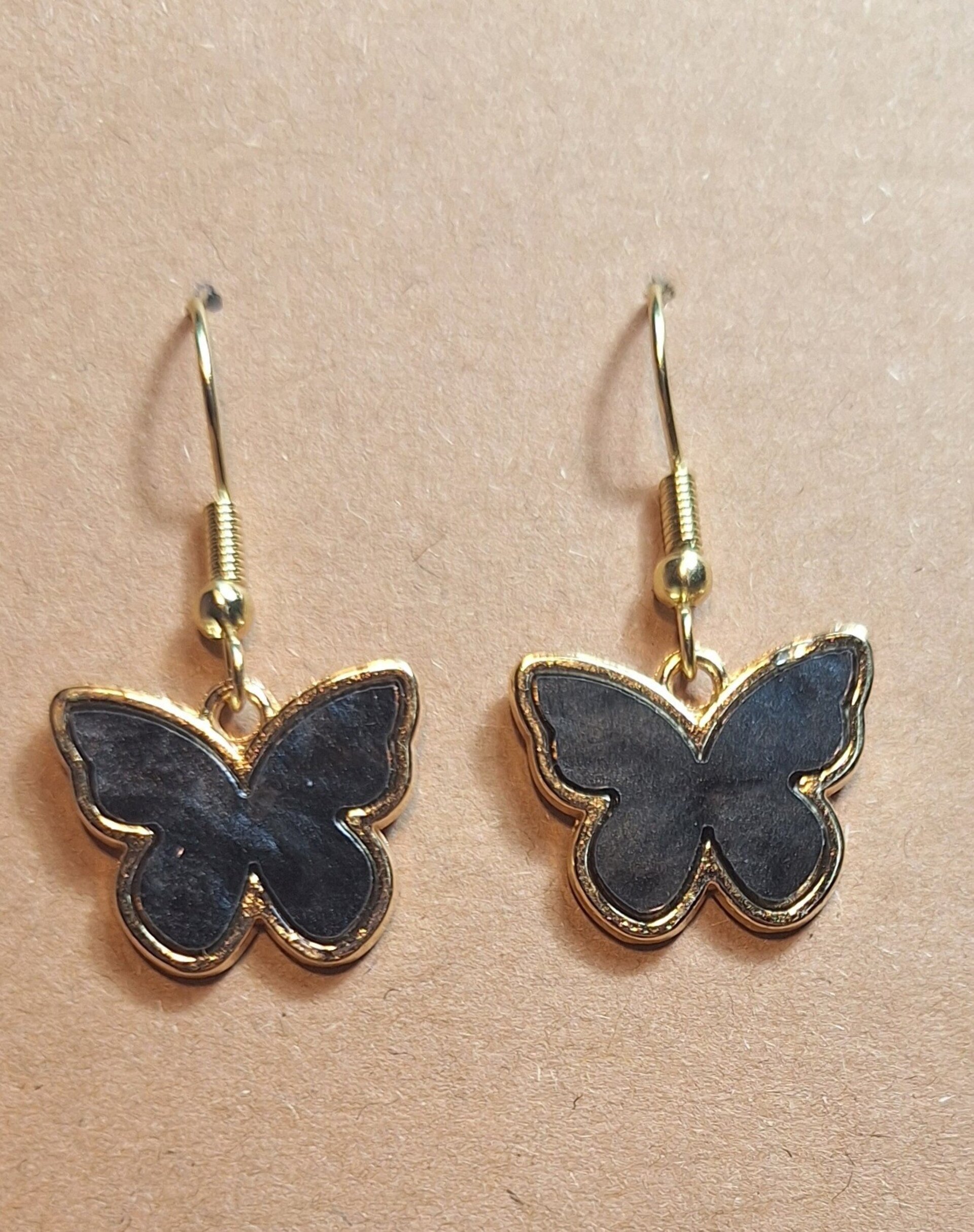 Butterfly golden in black - 3