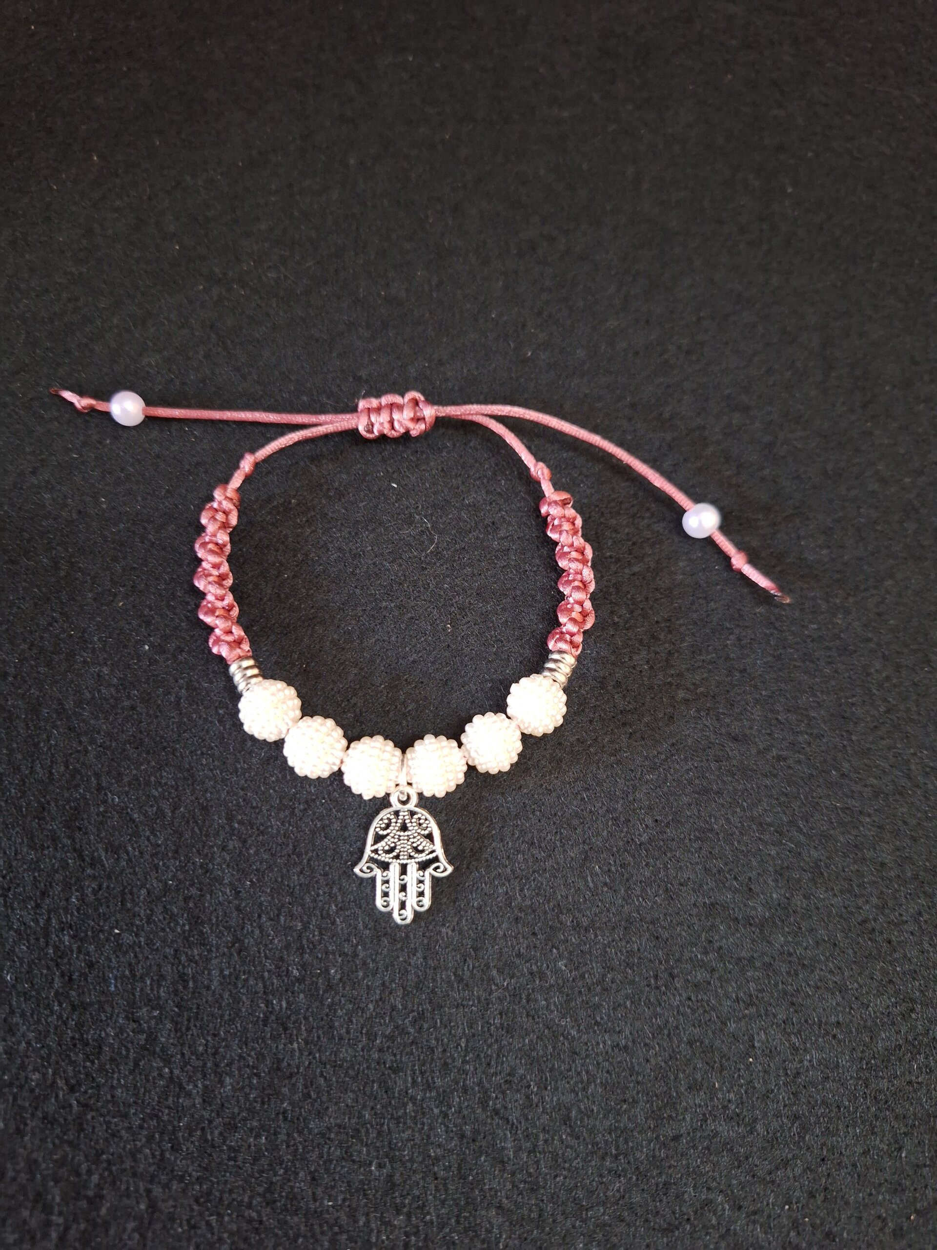 MANO DE FATIMA EN CORAL / hand of fatima in coral - 2