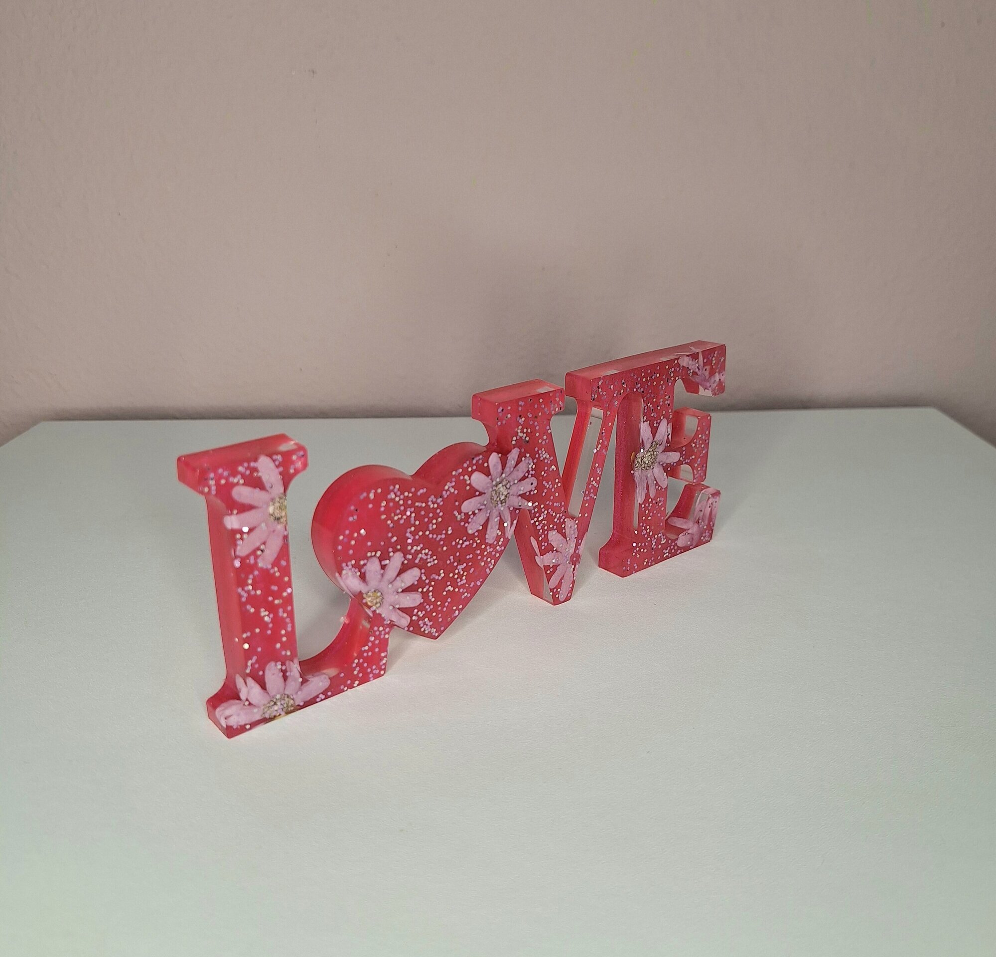 Pink flowers in Love - 2