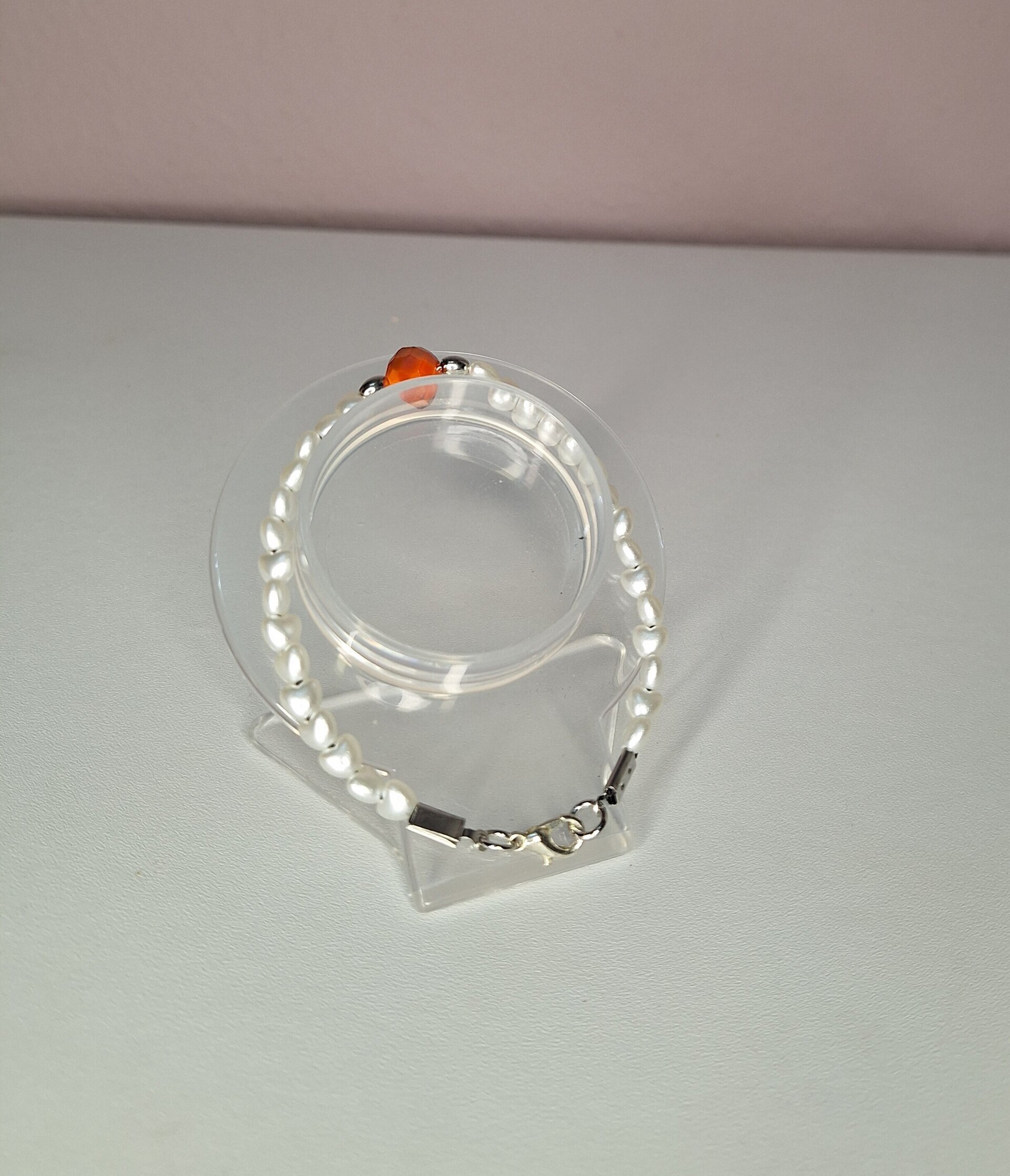 Perlitas corazón oranged - 2