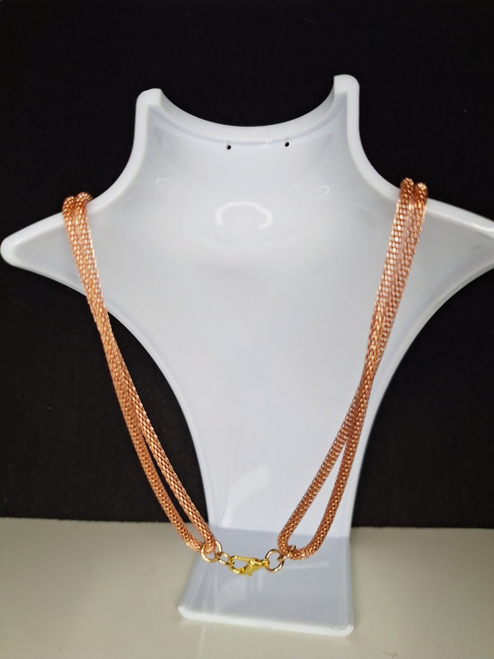 Collar floral cobrizo - 4