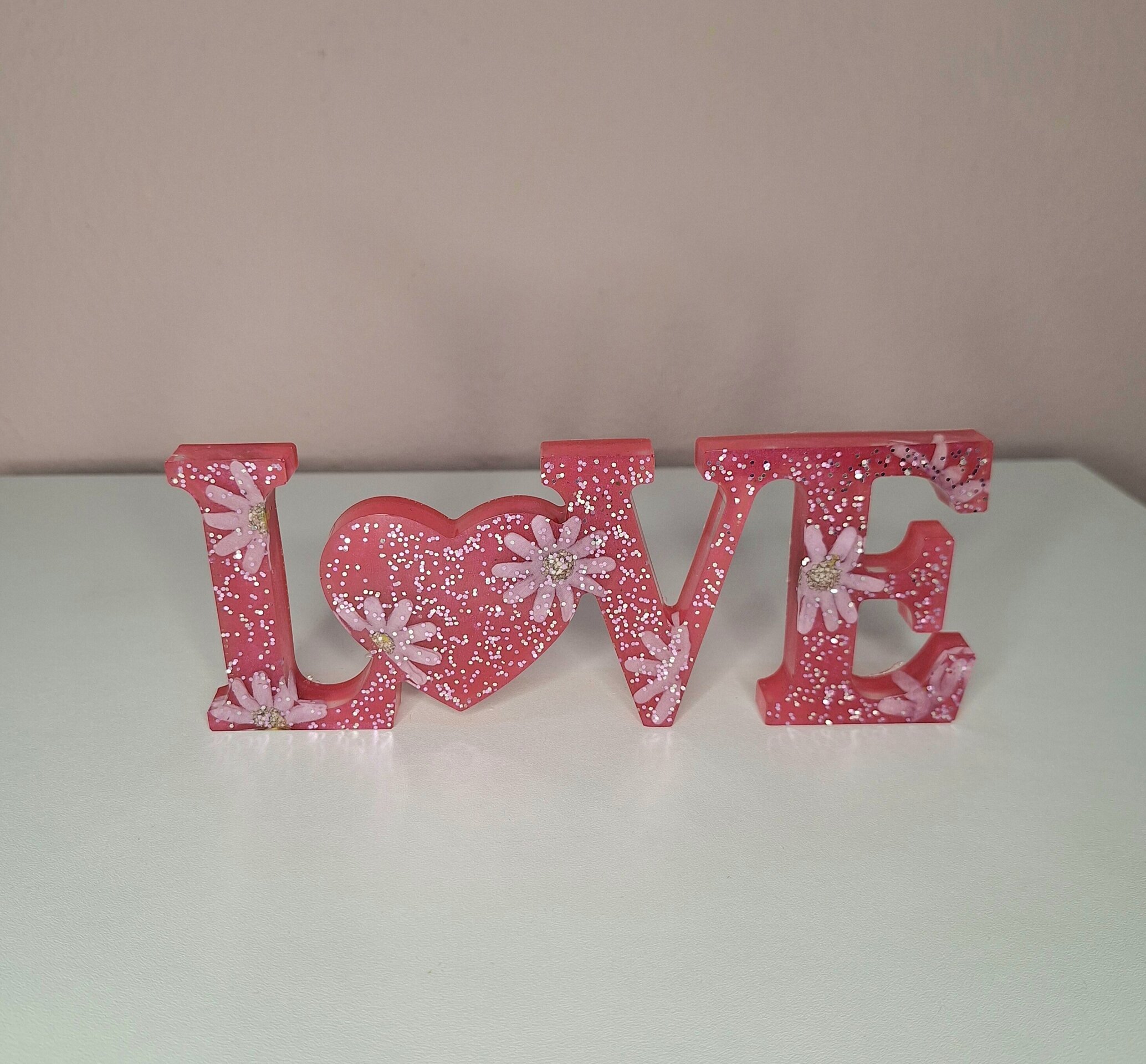 Pink flowers in Love - 1