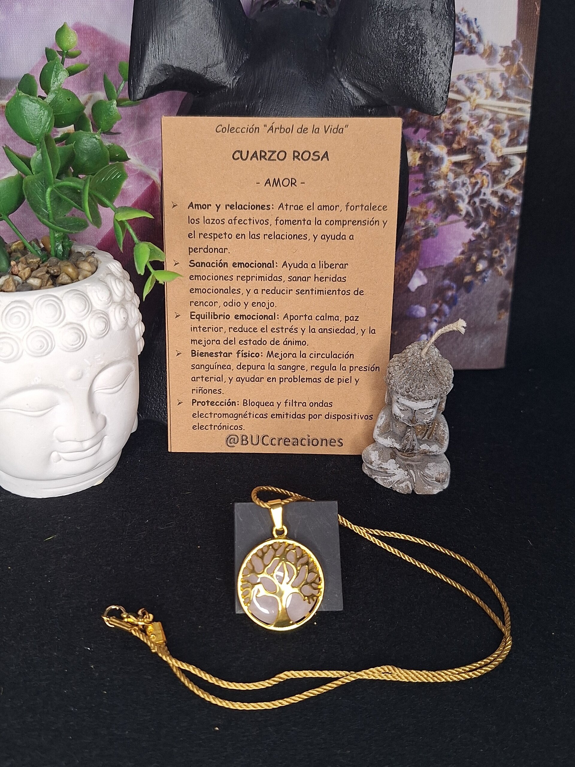 Cuarzo rosa golden - 2