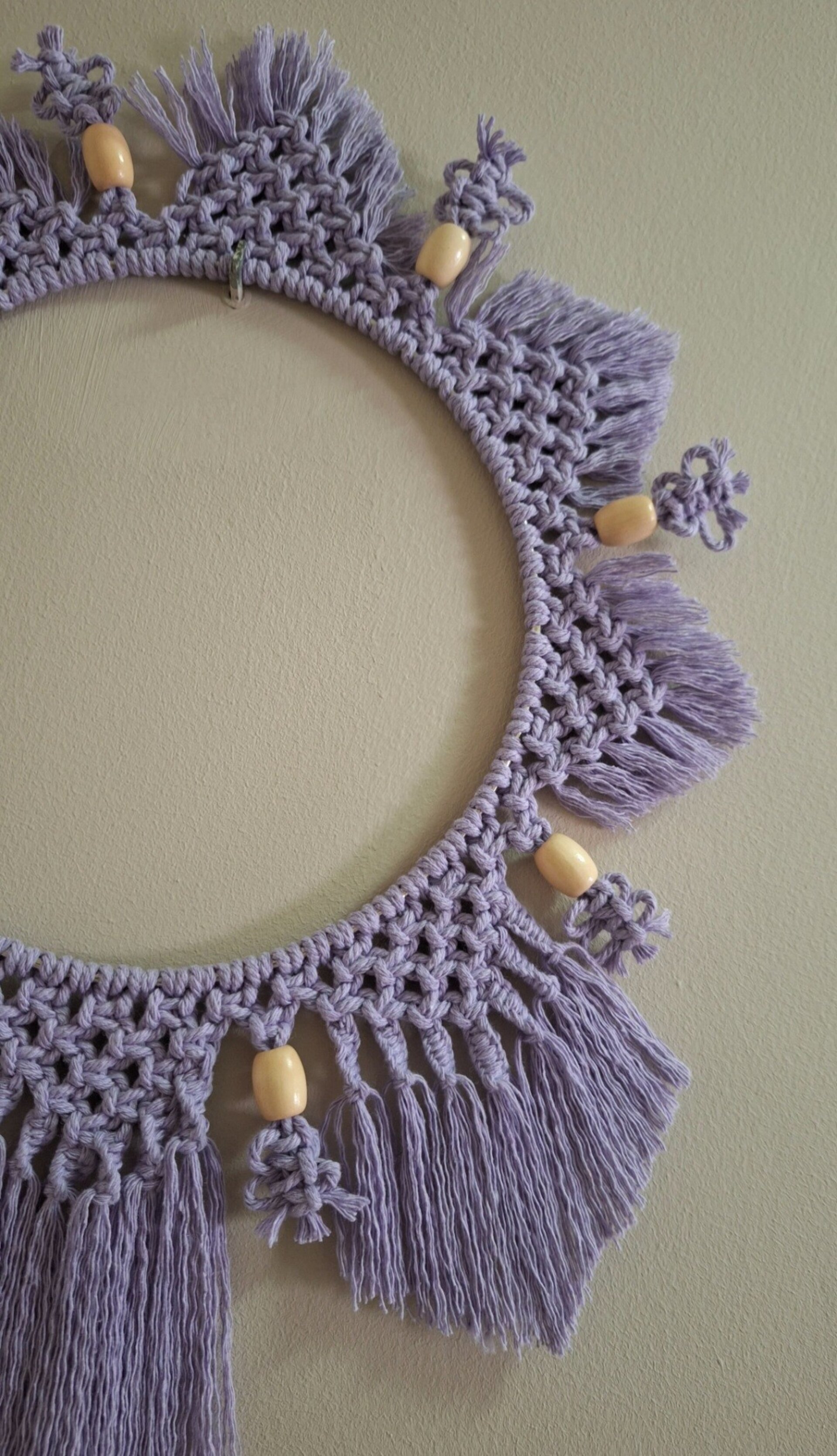 Mandala en macramé - 3