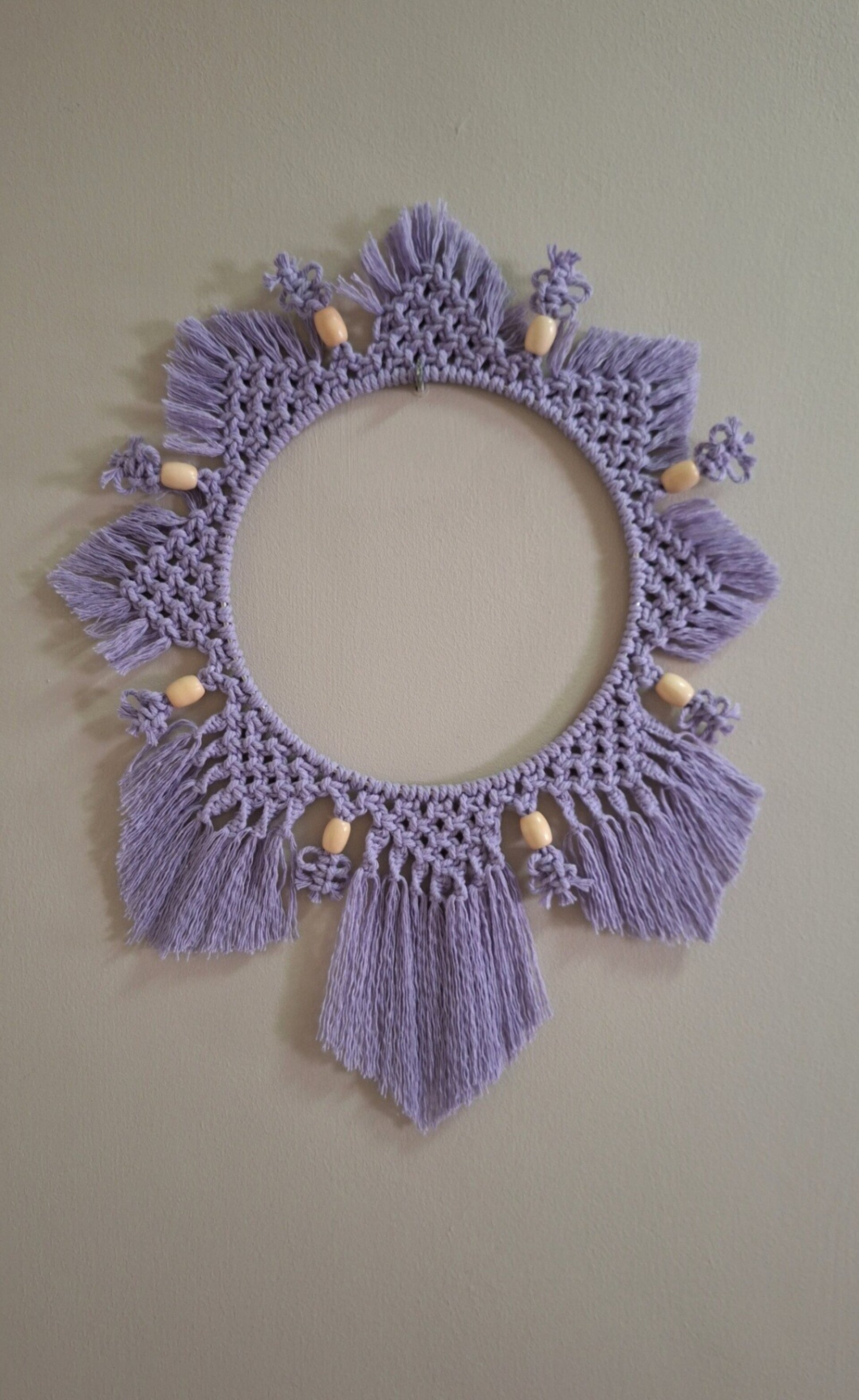 Mandala en macramé - 1
