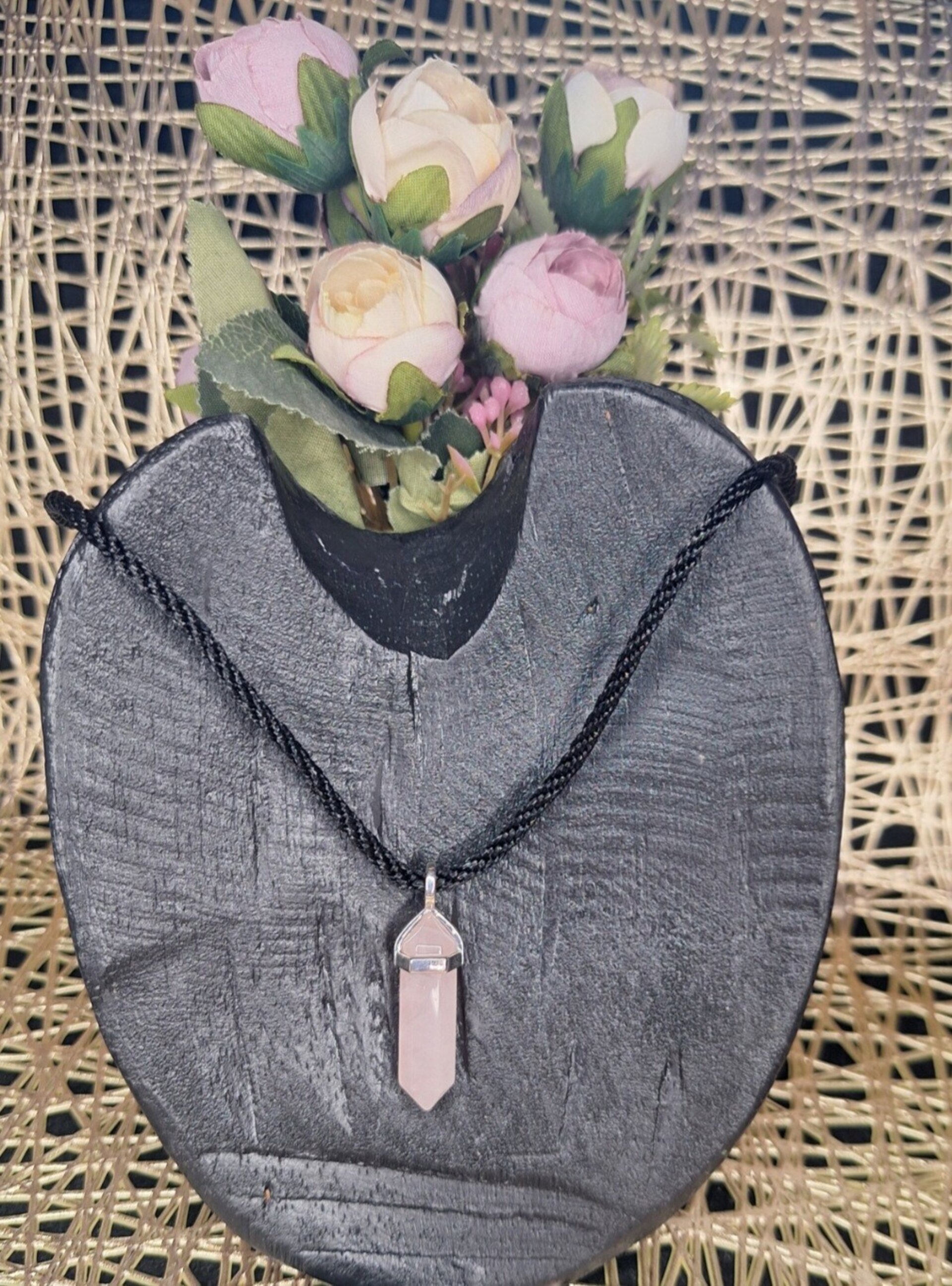 Punta de Cuarzo rosa - 1