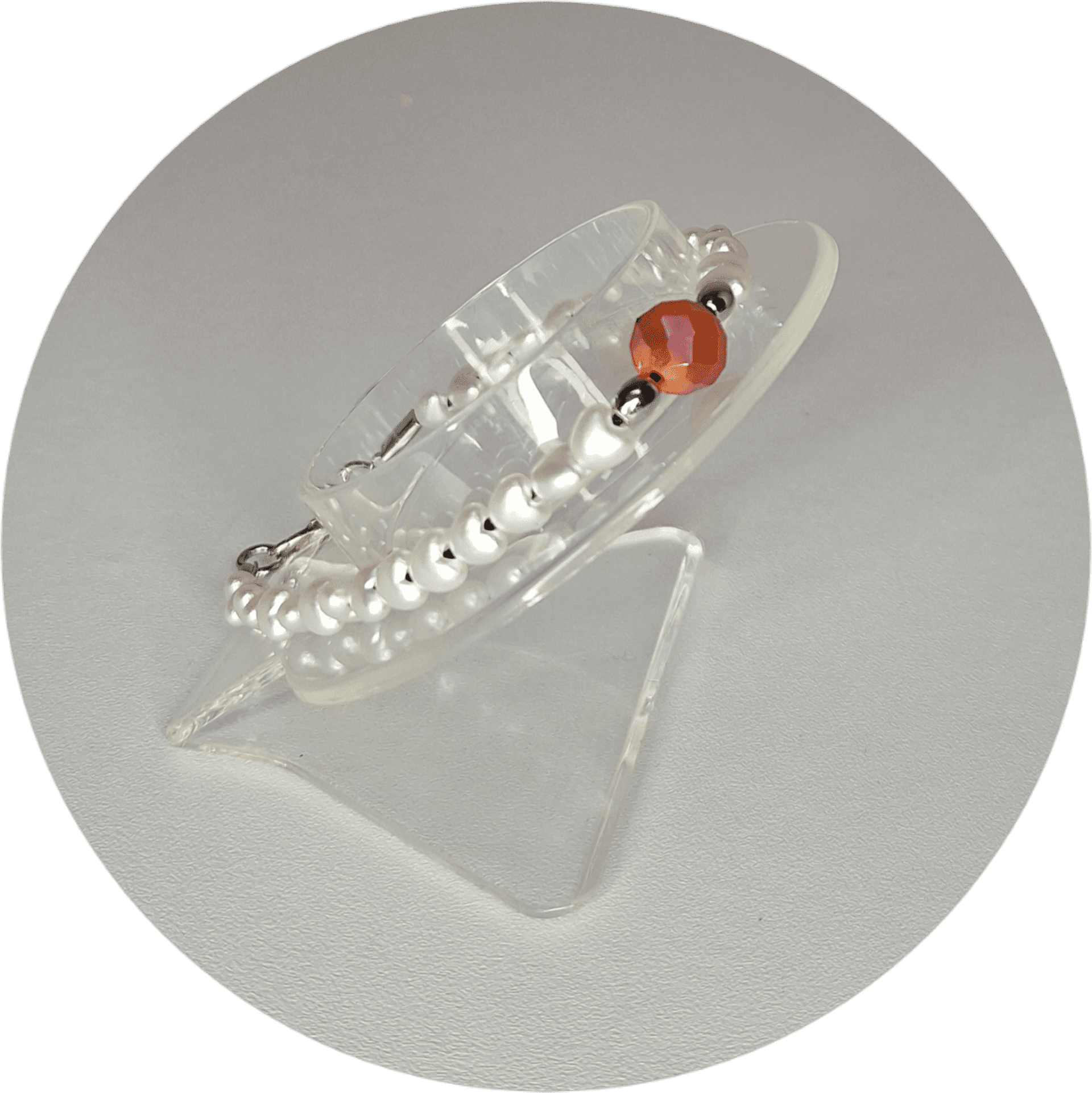 Perlitas corazón oranged - 1