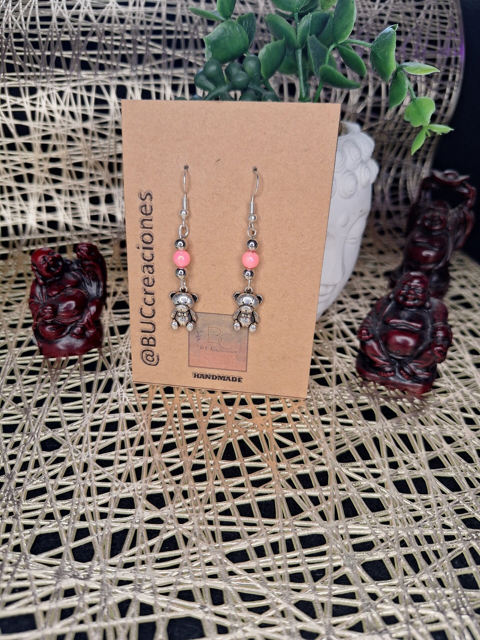 Osito plata rosa - 1