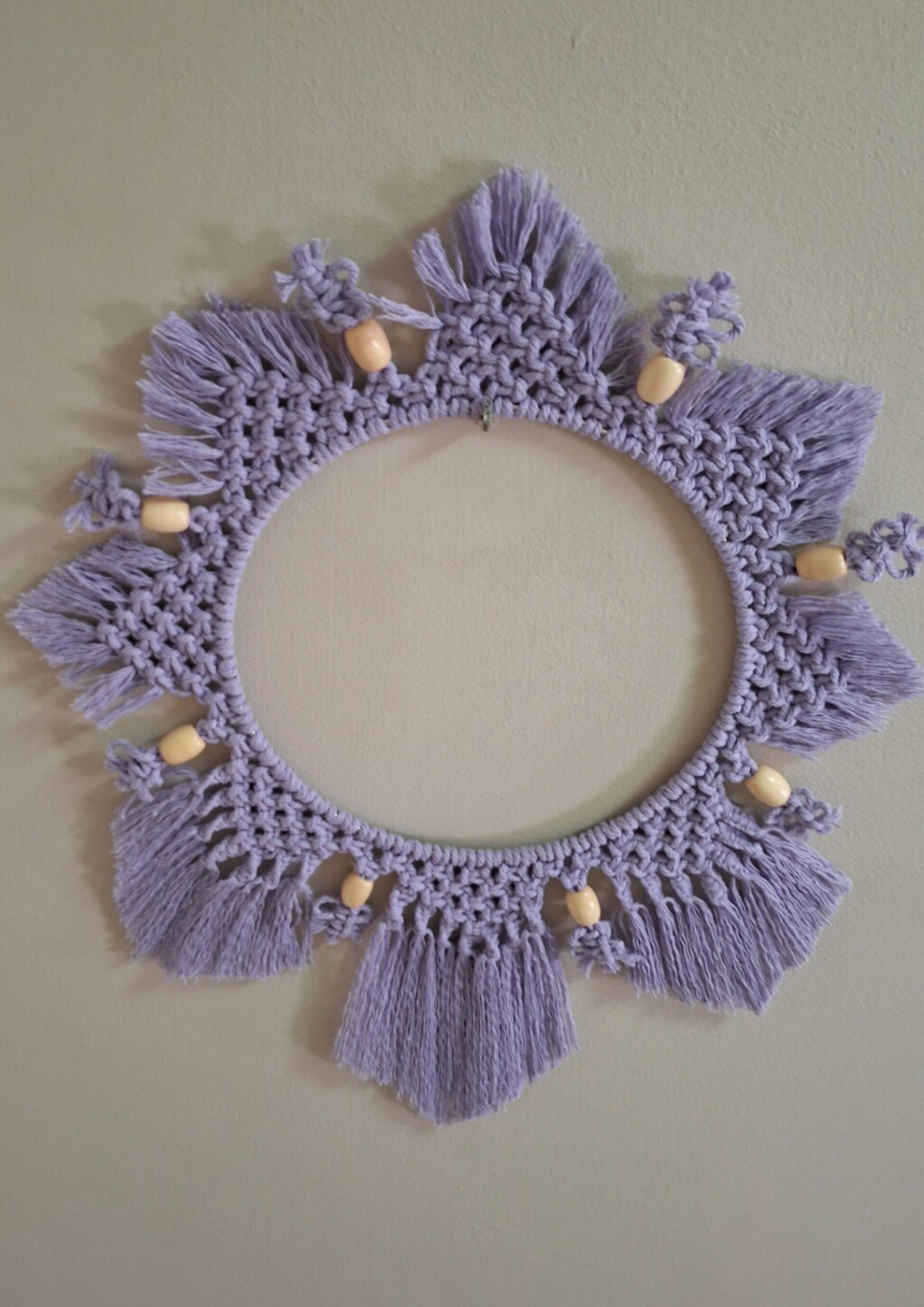 Mandala en macramé - 4